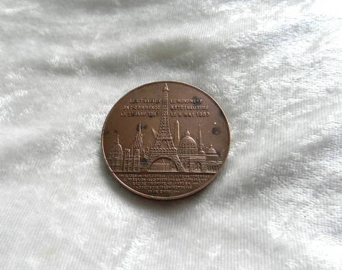 Ancienne médaille paris - paris, 1889