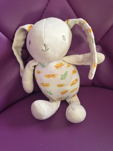 Peluche doudou lapin fleurs - peluche,