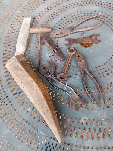 Lot vieux outils main - lot,
