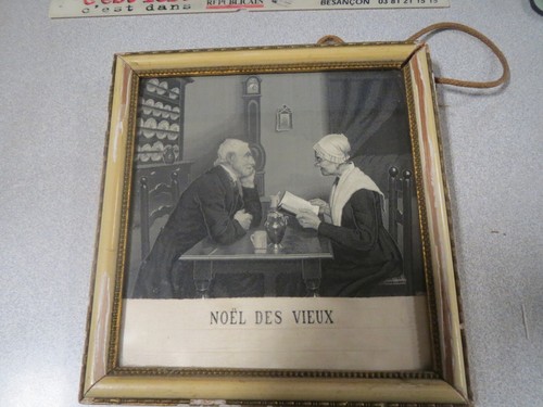 Ca214 tableau ancien soie - ca214, en