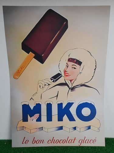 Glaces miko affiche poster - glaces,