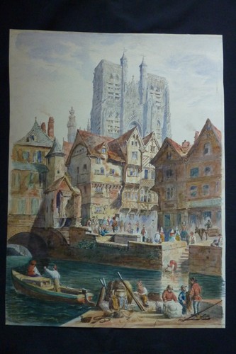 Ancien dessin scene - de, genre