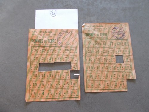 Tickets rationnement guerre - de, rationnement.guerre