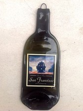 Wine Bottle Art-San Francisco Cable Car-Cheese Sushi Fruit Plate-Chopping Block