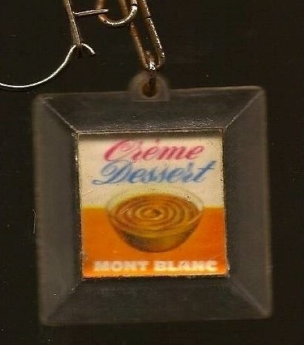 Porte cles inclusion - cles, creme