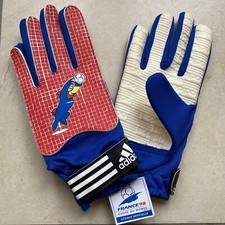 Paire De Gants Foot Adidas Coupe Du Monde 1998 Footix Mascotte Taille 7 - NEUF