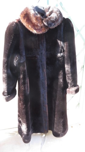 Manteau mouton doré et - de,