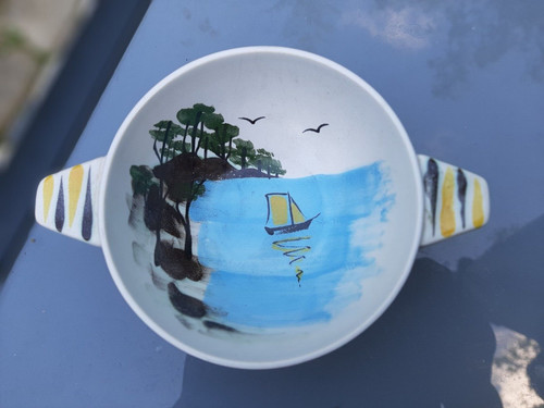Ancien bol faience de - en,