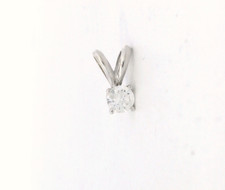 14k or Blanc 0.18ct Rond