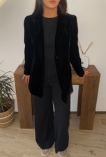 veste blazer noire velour