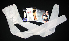 COLLANT DIM SLIP TANGA DIAM'S 25D VENTRE PLAT T 2 NACRE LYCRA SEXY LINGERIE MODE