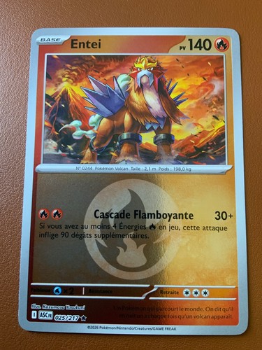 Carte pokémon reverse entei - carte,