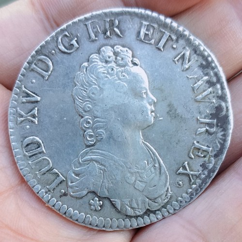 écu argent dit vertugadin - Écu, d'argent