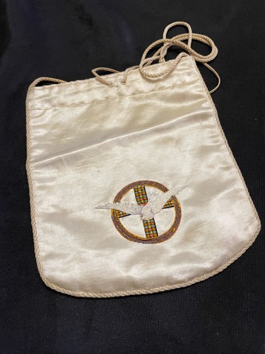 Ancienne pochette soie - pochette, en