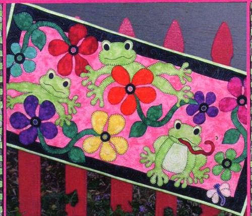 Leap frogs applique table - leap,