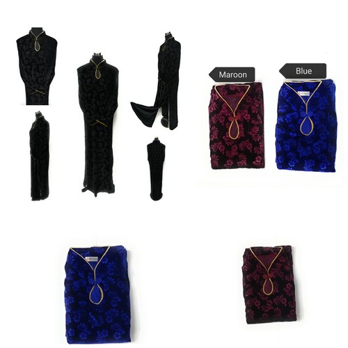 Robe maxi longue velours - maxi,