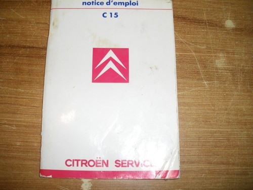 Notice emploi citroen - notice, c