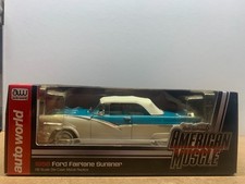 ERTL AMERICAN MUSCLE FORD FAIRLANE SUNLINER 1956 1/18 EN BOITE gé H6