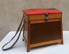 SIEGE  COFFRE DE PECHE - ANCIEN - VINTAGE - TABOURET - PECHEUR