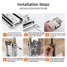 Charnière double action