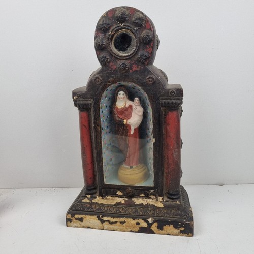 Ancien autel vierge à - ancien,