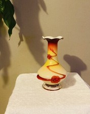 Vase en verre et pâte de