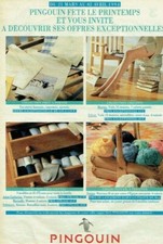 publicité Advertising 1220 1994   Magasins Pingouin laine chaussettes collants 