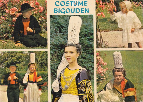 Carte postale bretagne costume - carte,