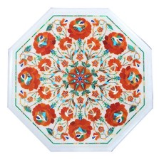 12 " Marbre Incrustation Café