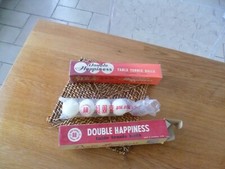 lot de deux boites de balles ping pong double hapiness vintage table tennis coll