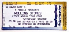 Billet concert ticket stub THE