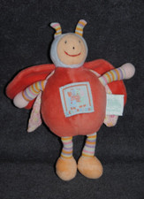 ?Doudou Libellule MOULIN ROTY Zéphir Zoé Cocinelle Papillon Abeille Hochet 18Cm