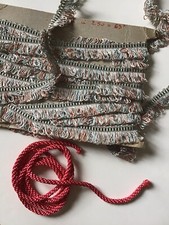 GALON PASSEMENTERIE 5m80 MERCERIE VINTAGE TAPISSERIE FAUTEUIL AMEUBLEMENT NEUF !