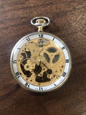 Montre squelette poche - de,