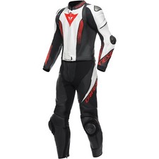 Dainese Laguna Seca 5 Hommes Moto Break 50 Deux-Pièces Schwarz-Weiß-Lavarot