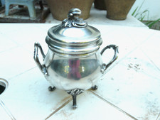 sucrier métal argenté