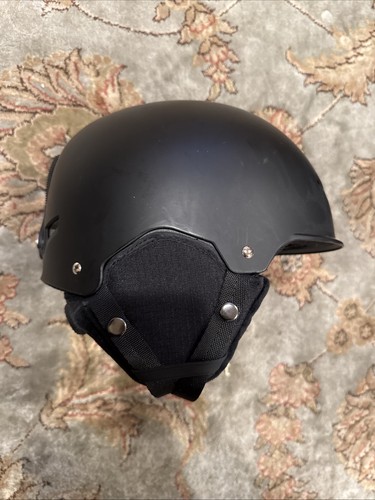 Black ski snowboard helmet - black,