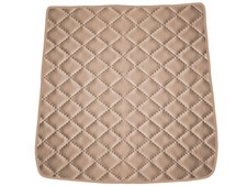 Matelassé Cuir artificiel BEIGE FONCÉ Tapis coffre pour Audi A4 B9 break, allroa