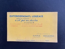 BUVARD PUBLICITAIRE   PHARMACIE  " ANTEROSPASMINE  LOGEAIS  "