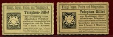 Allemagne BAVIERE deux timbres