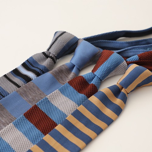 Cravate tricot rayée - cravate, casual