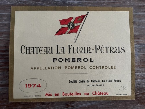 étiquette château fleur - Étiquette,