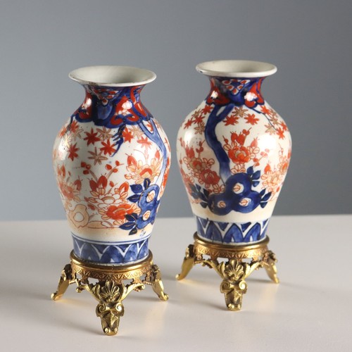 Paire vases imari anciens - de,
