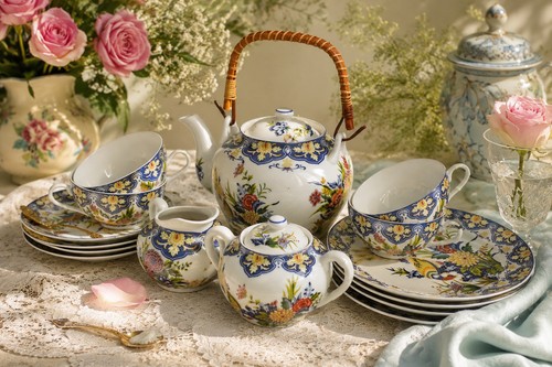 Vintage japanese porcelain - porcelain, tea