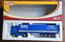 CAMION SEMI REMORQUE BACHE DAF 95 XF BLEU - JOAL 345 - ETAT NEUF EN BOITE 1/50