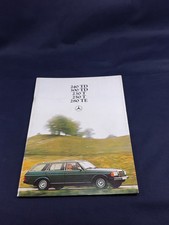 MERCEDES BREAK 240TD 300TD 230T 250T 280TE Brochure Catalogue Vente 