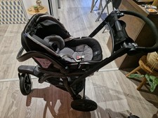 Poussette Chicco Noir Trio Activ3 3 en 1 (nacelle, assise et cosy)