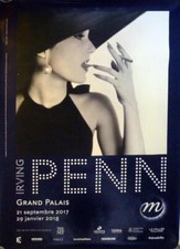 IRVING PENN EXHIBITION - PHOTOGRAPHY / WOMAN HAT - ORIGINAL EXHIBITION POSTER