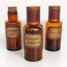 SERIE DE 3 ANCIENS FLACON POT