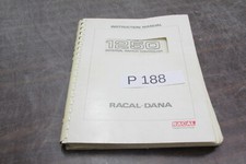 MANUAL RACAL DANA 1250 UNIVERSAL SWITCH CONTROLLER USER & SERVICE # P188